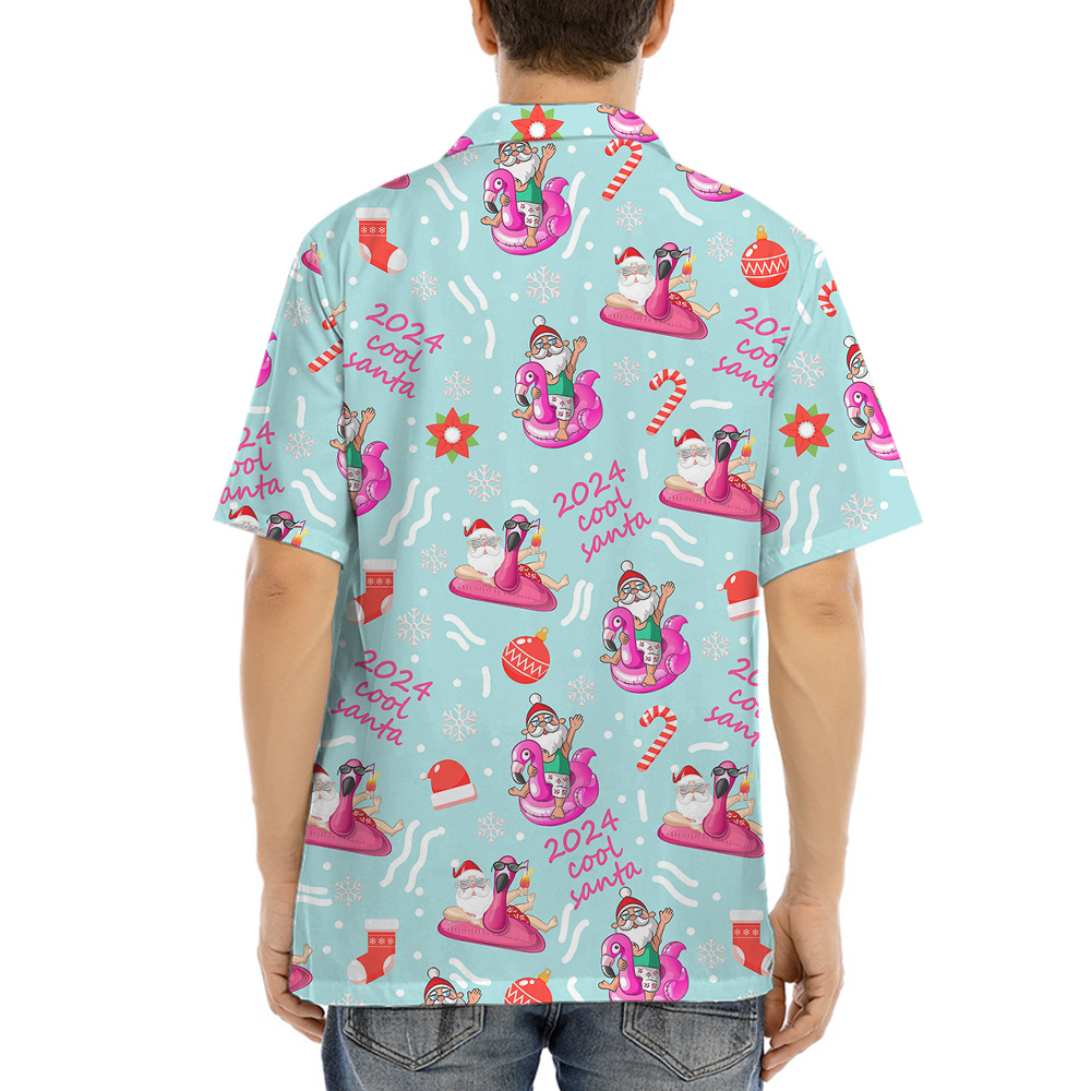 2024 Cool Santa Hawaiian Shirt for Men