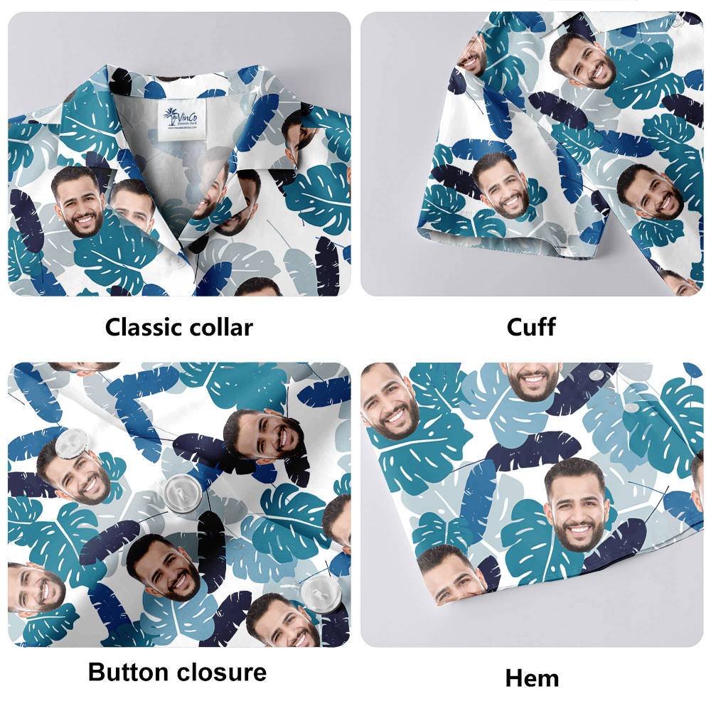 Custom Face Hawaiian Shirt With 12 Designs