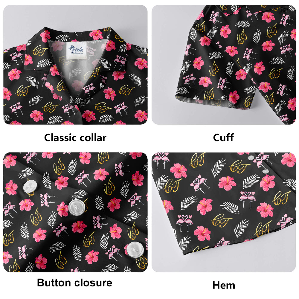Personalized Name Anniversary Hawaiian Shirt For Couples