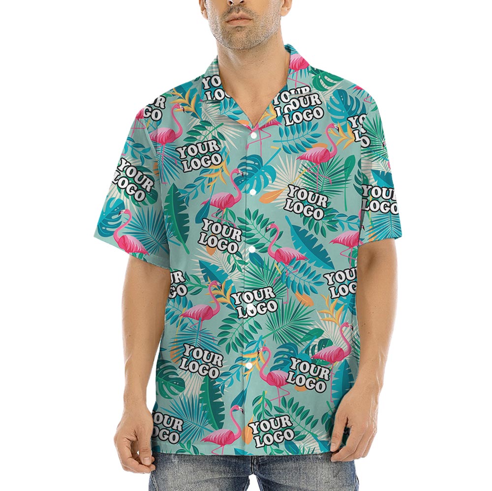 Personalized Logo Flamingo Hawaiian Shirts - variant image 1