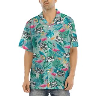 Personalized Logo Flamingo Hawaiian Shirts