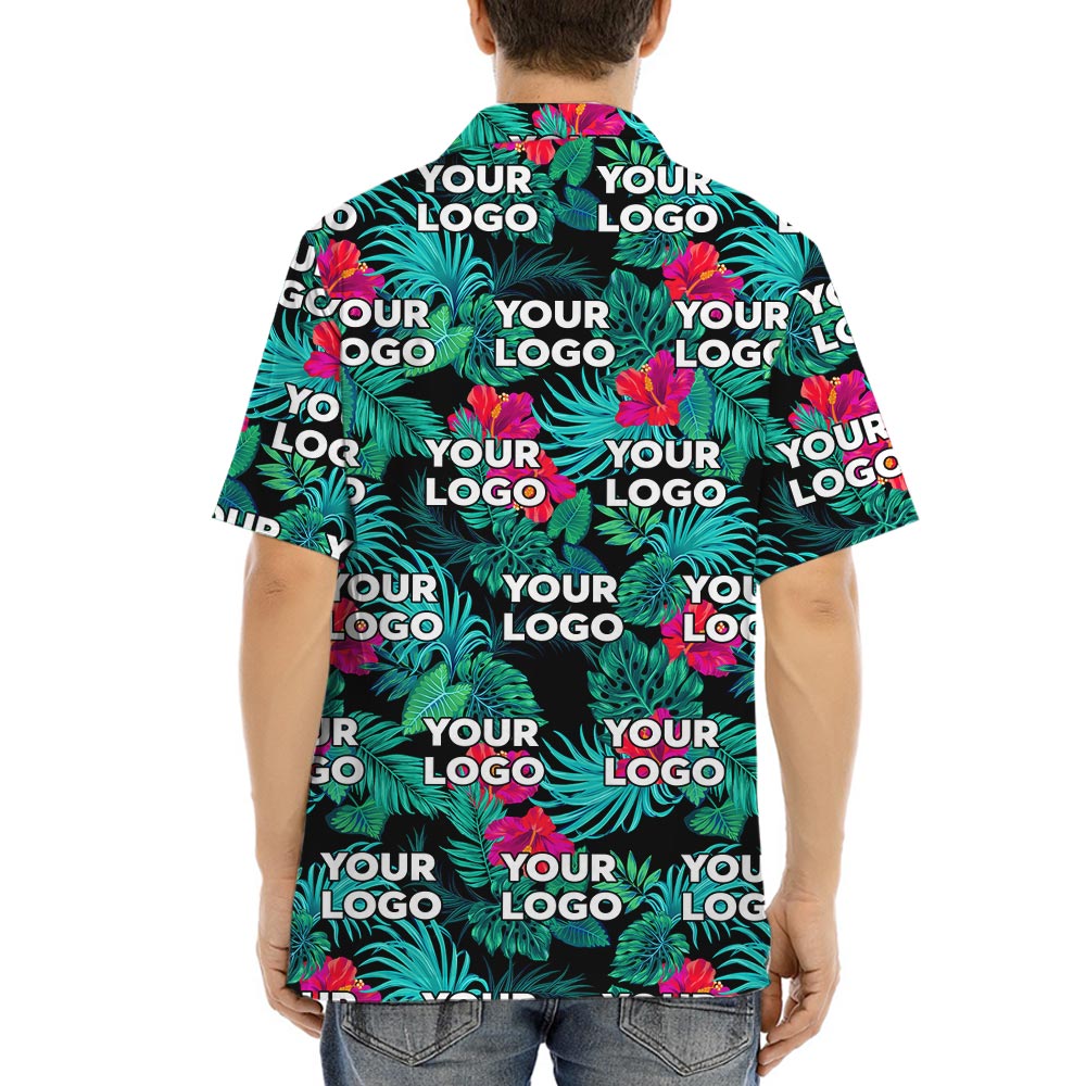 Custom Company Logo Tropical Shirt For Men