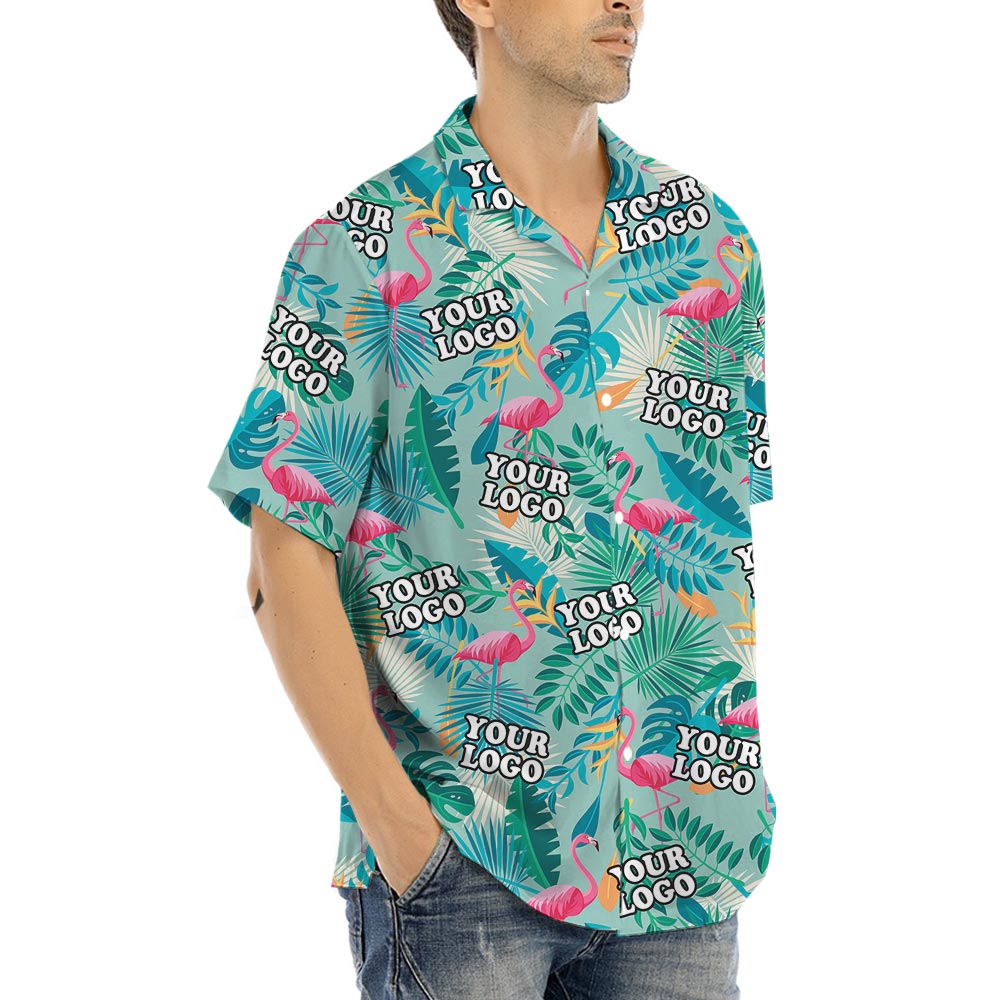 Personalized Logo Flamingo Hawaiian Shirts
