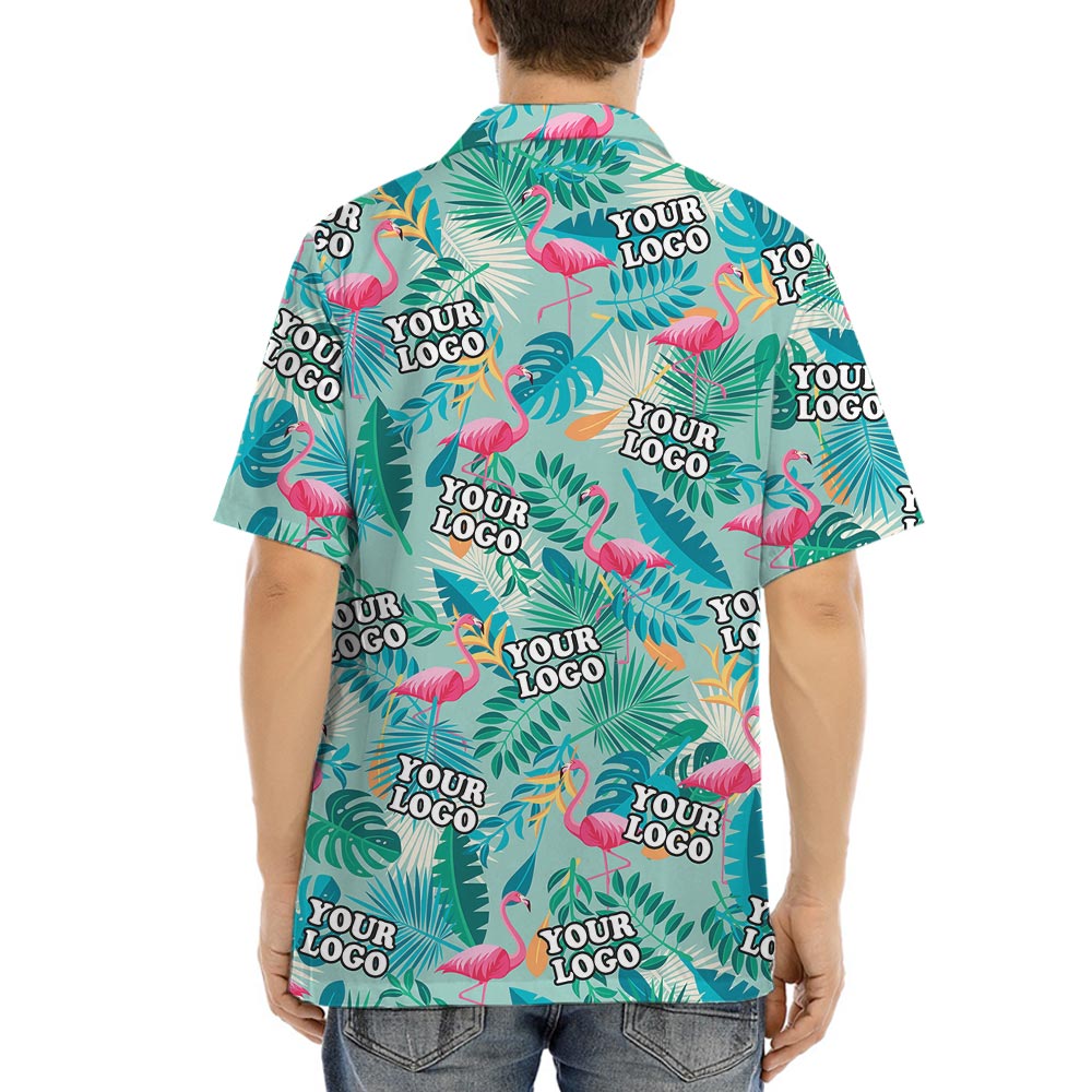 Personalized Logo Flamingo Hawaiian Shirts