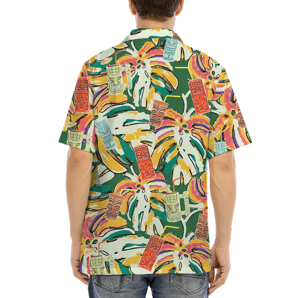 Retro Tiki Tropical Hawaiian Shirt
