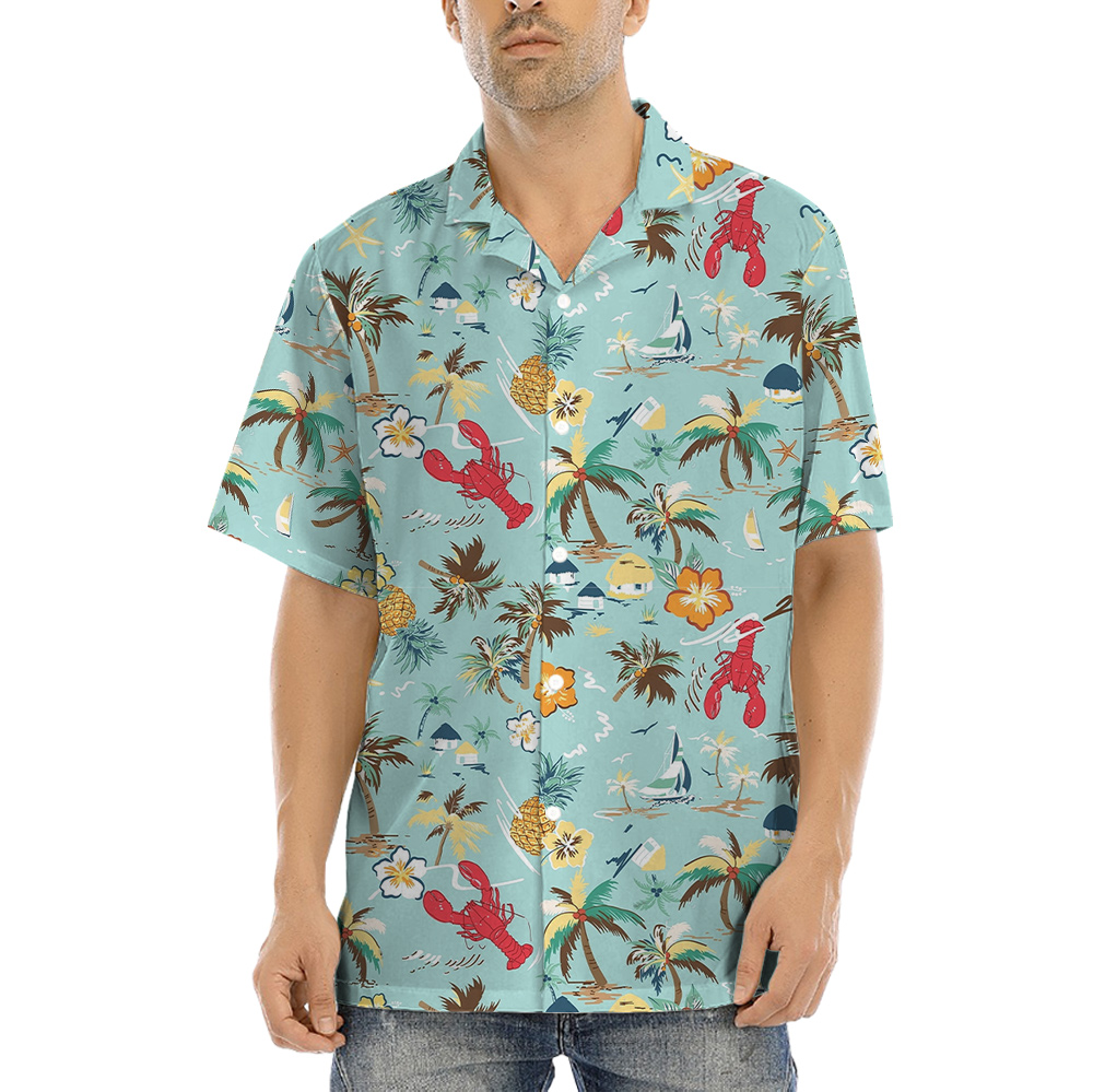 Tropical Lobster Hawaiian Shirt - variant image 1