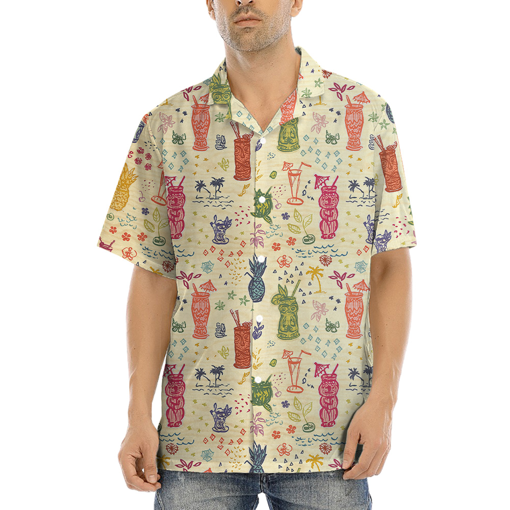 Retro Vintage Tiki Bar Hawaiian Shirt - variant image 1