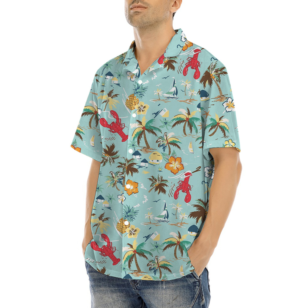 Tropical Lobster Hawaiian Shirt