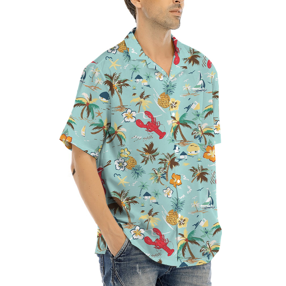 Tropical Lobster Hawaiian Shirt