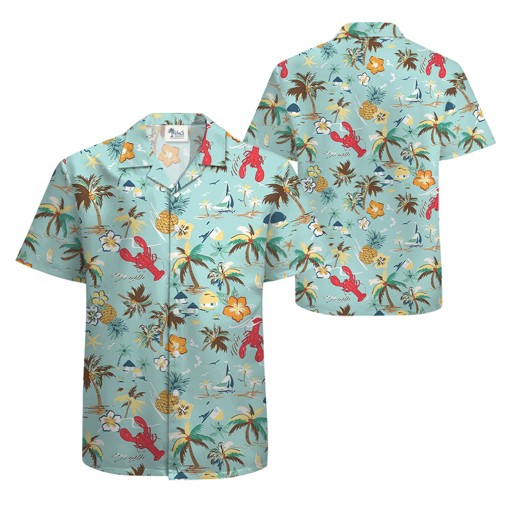 Tropical Lobster Hawaiian Shirt