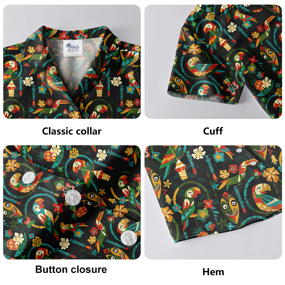 Parrot Tiki Vintage Aloha Shirt
