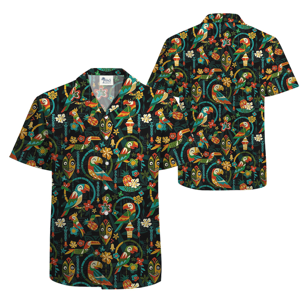 Parrot Tiki Vintage Aloha Shirt
