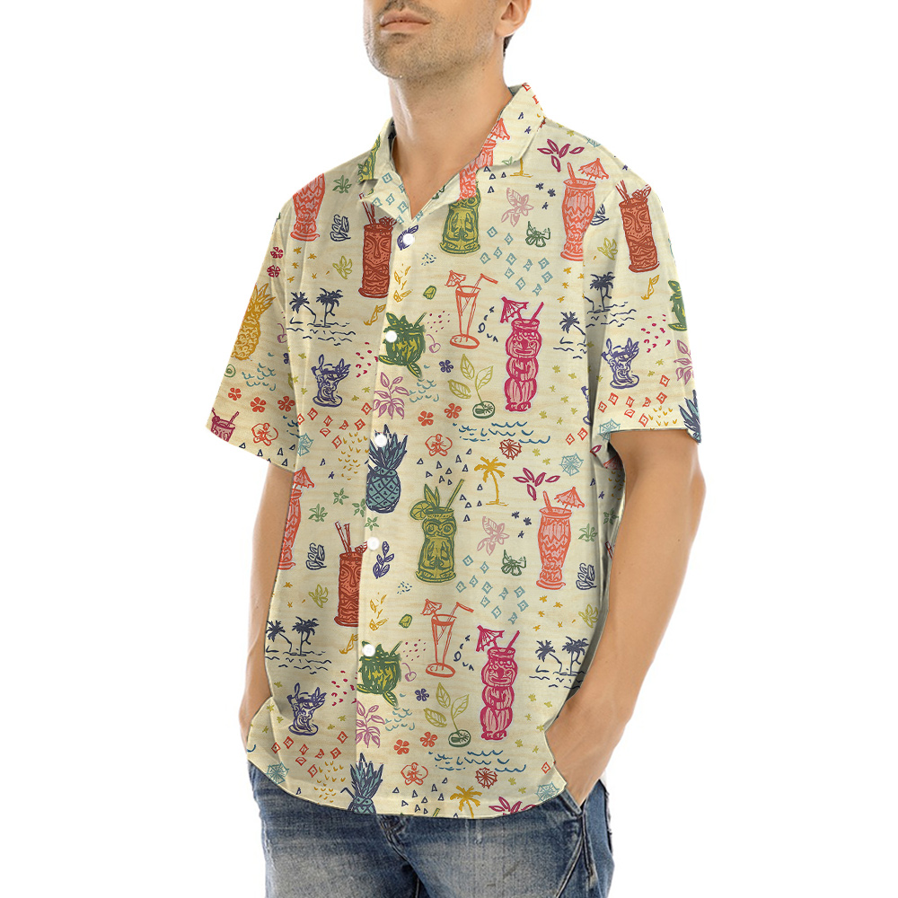 Retro Vintage Tiki Bar Hawaiian Shirt