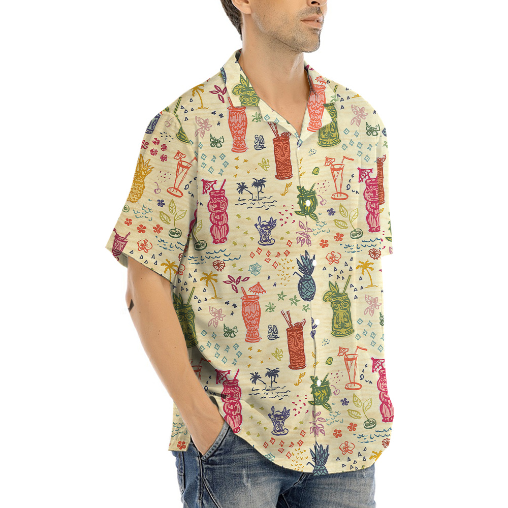 Retro Vintage Tiki Bar Hawaiian Shirt