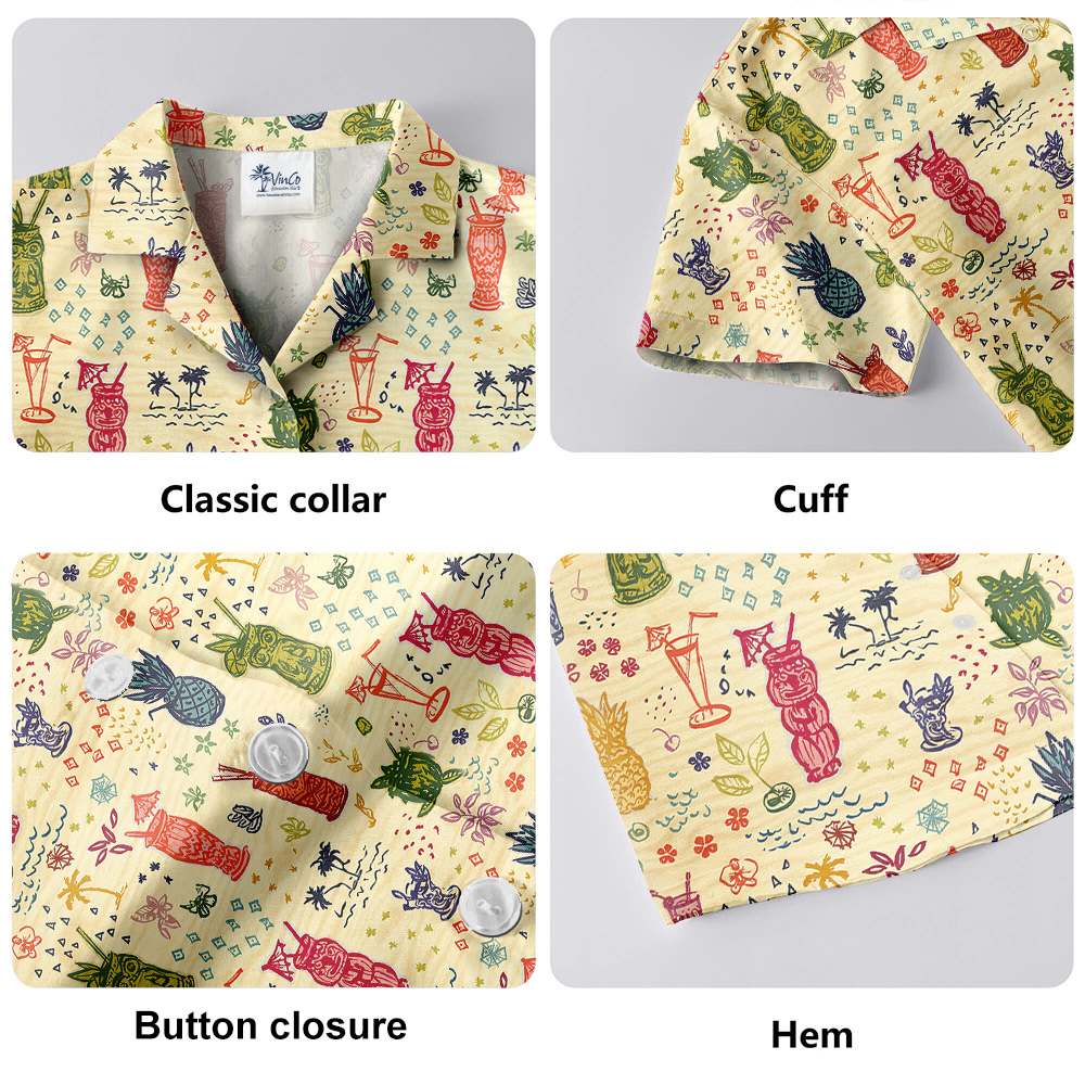 Retro Vintage Tiki Bar Hawaiian Shirt