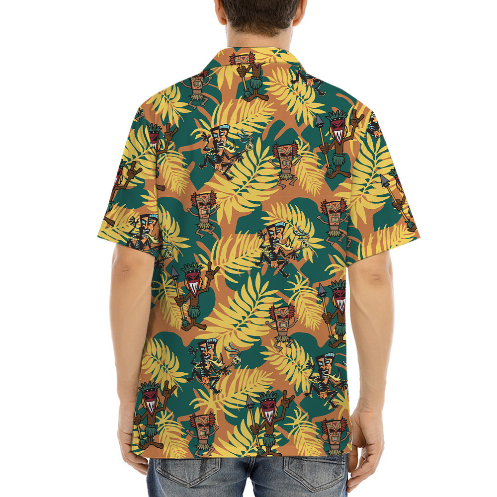 Tribal Tiki Man Tropical Hawaiian Shirt