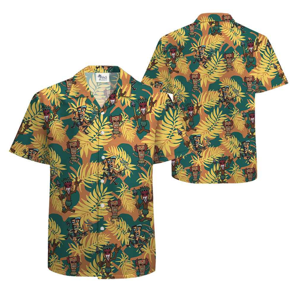Tribal Tiki Man Tropical Hawaiian Shirt