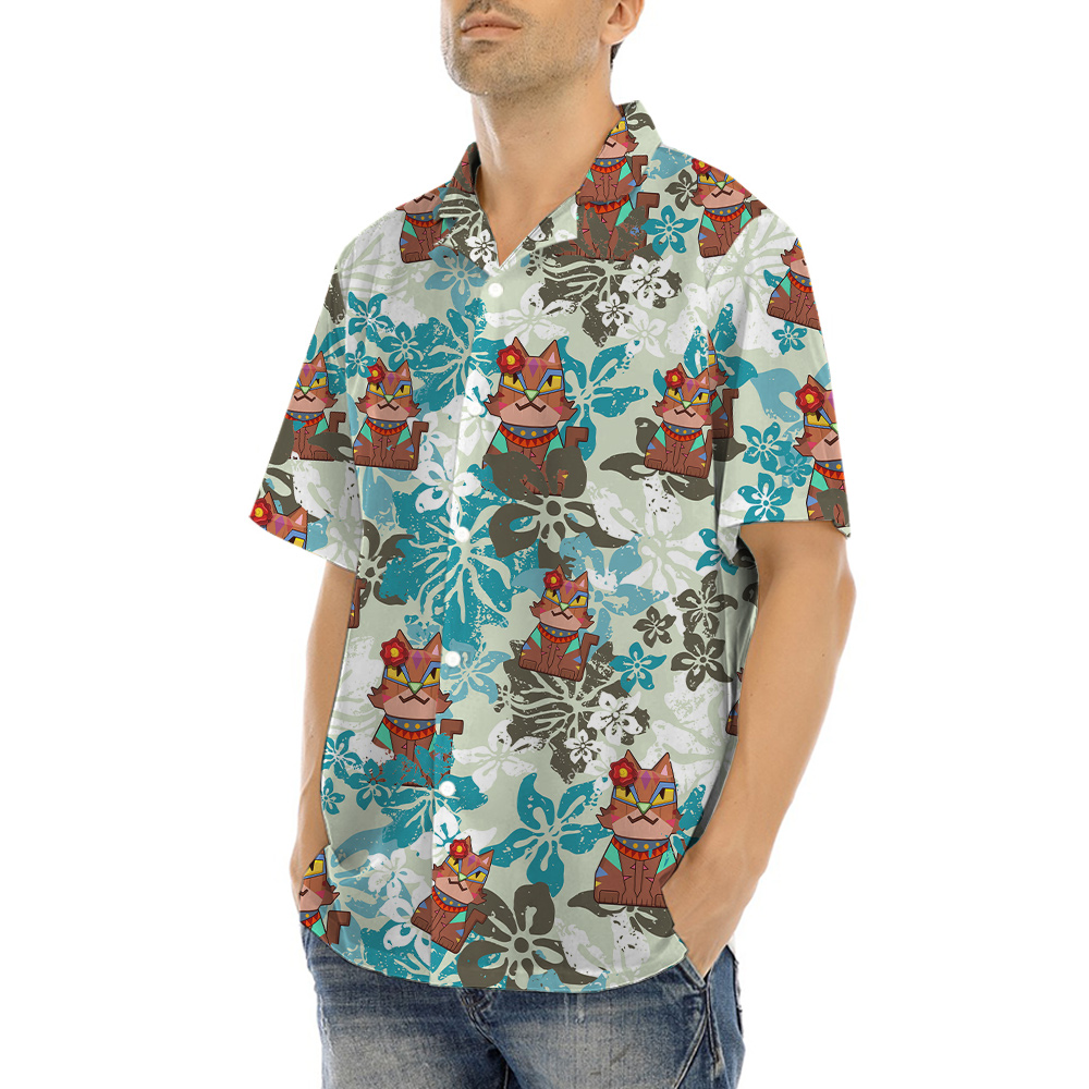 Tiki Cat Hawaiian Shirt