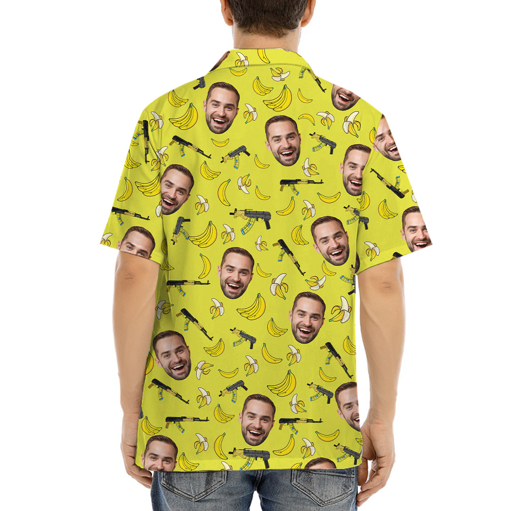Custom Face Tactical Banana Hawaiian Shirt