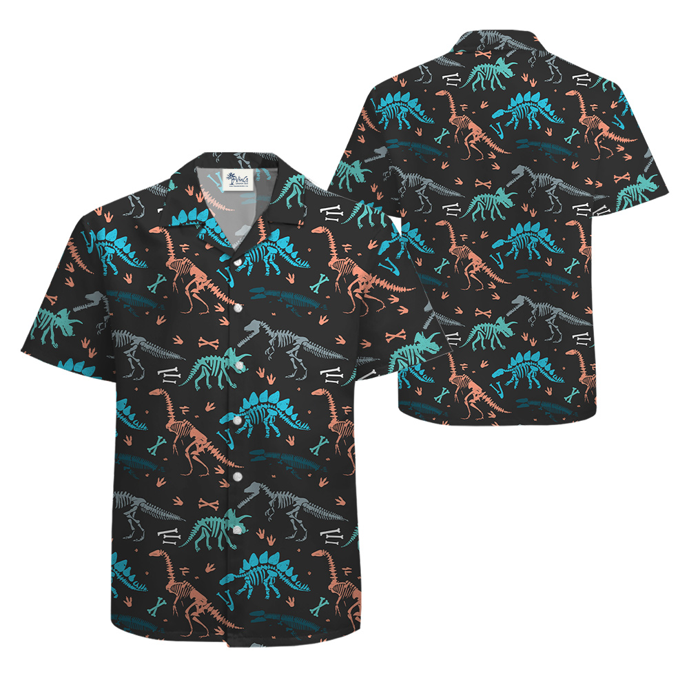 Dinosaur Fossils Hawaiian Shirt