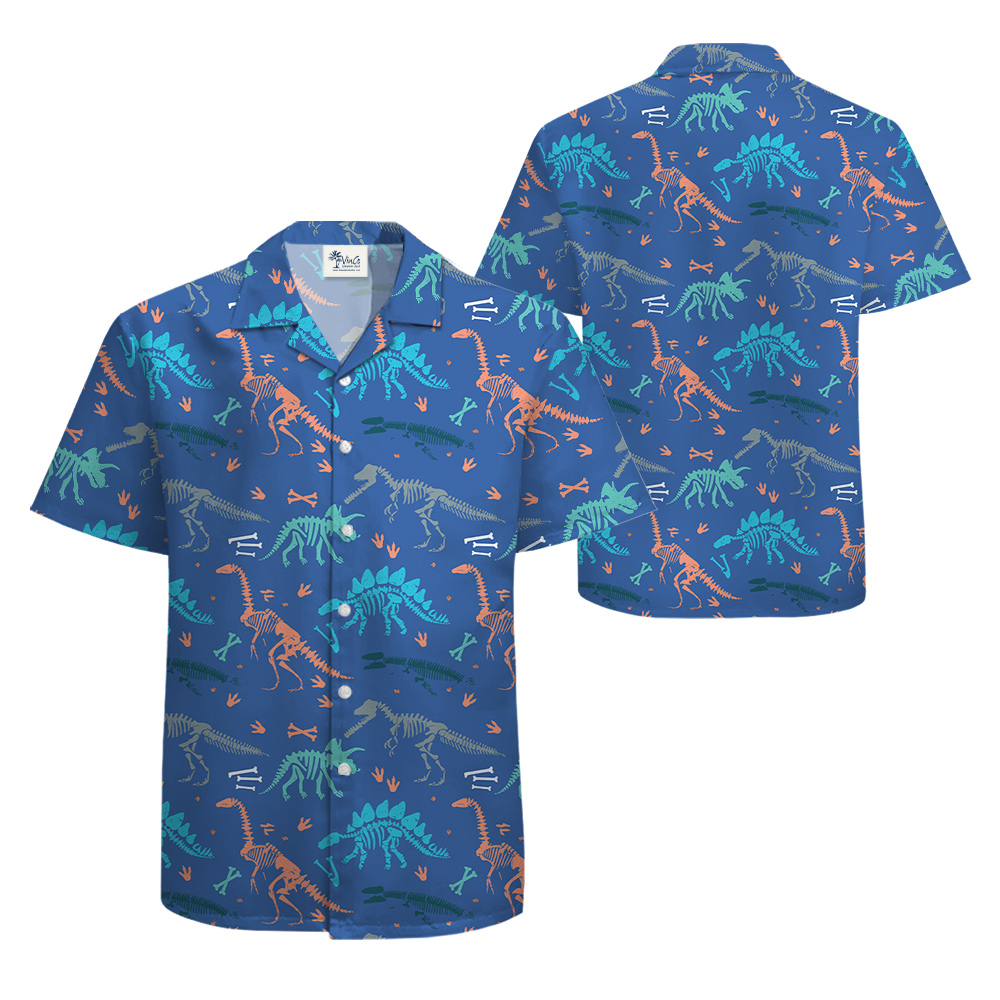 Dinosaur Fossils Hawaiian Shirt