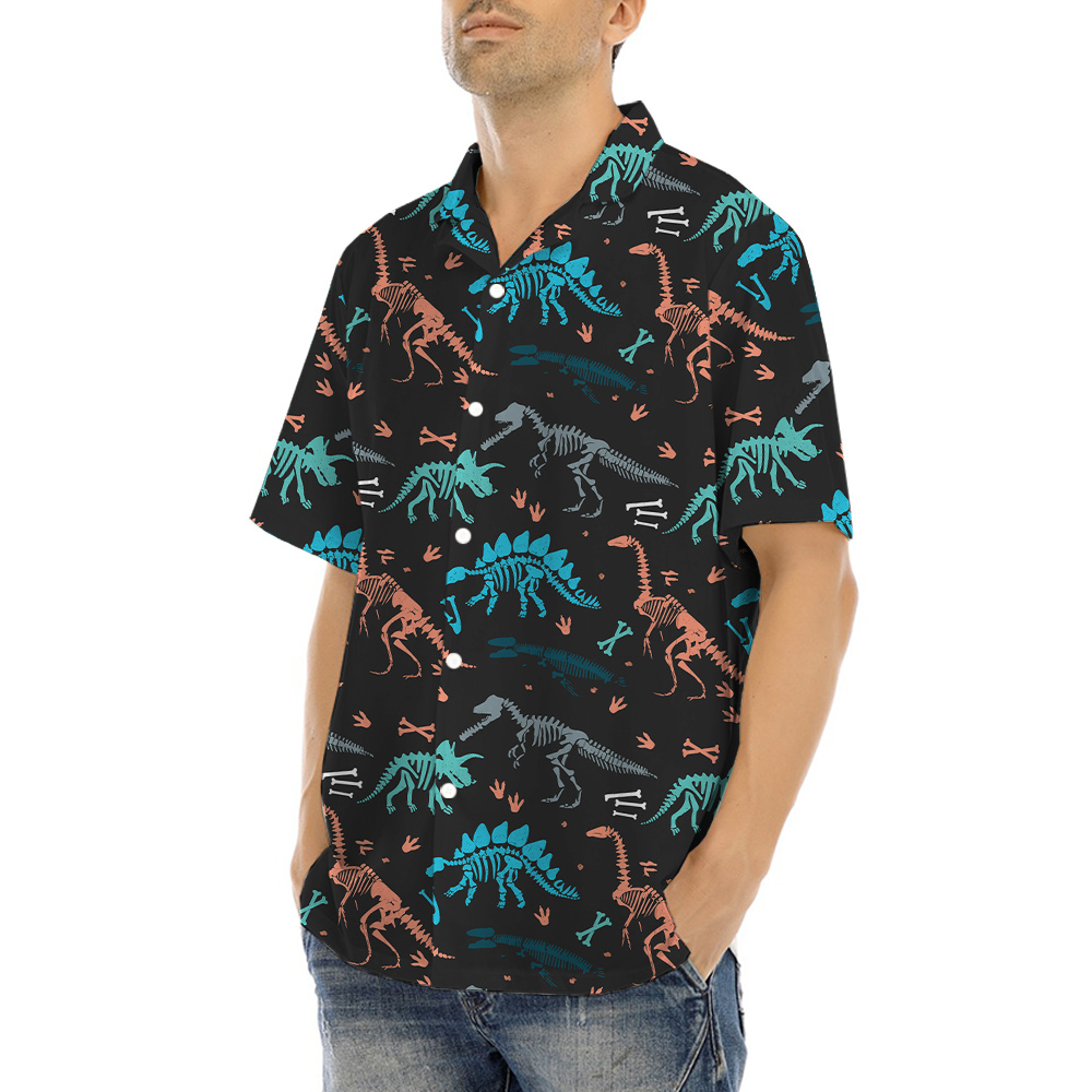 Dinosaur Fossils Hawaiian Shirt