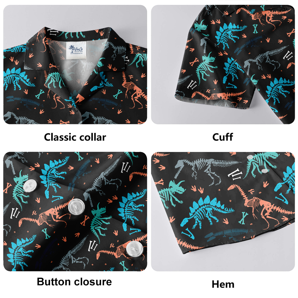 Dinosaur Fossils Hawaiian Shirt