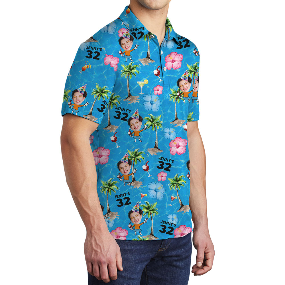 Hilarious Men's Polo Shirt With Birthday's Girl