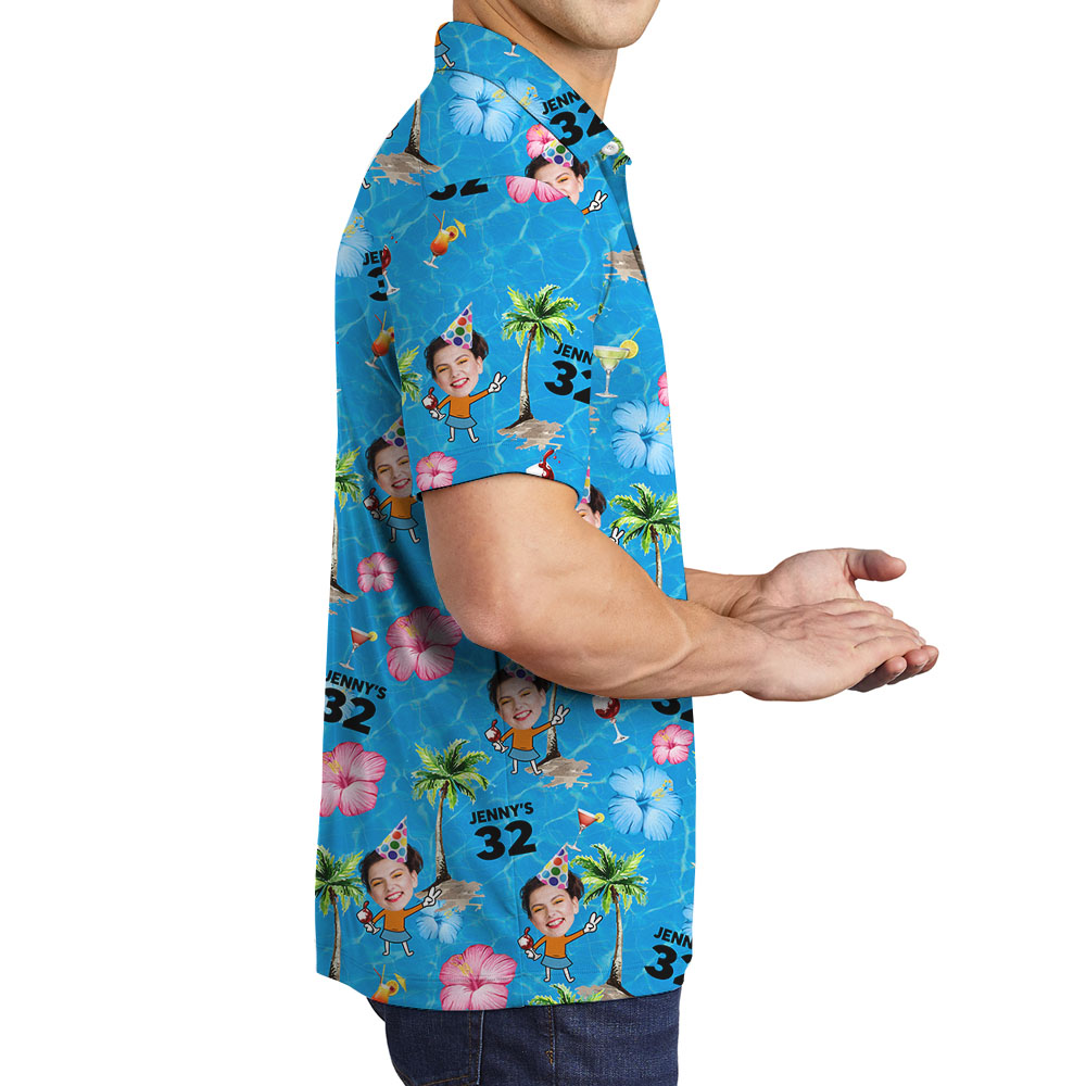 Hilarious Men's Polo Shirt With Birthday's Girl
