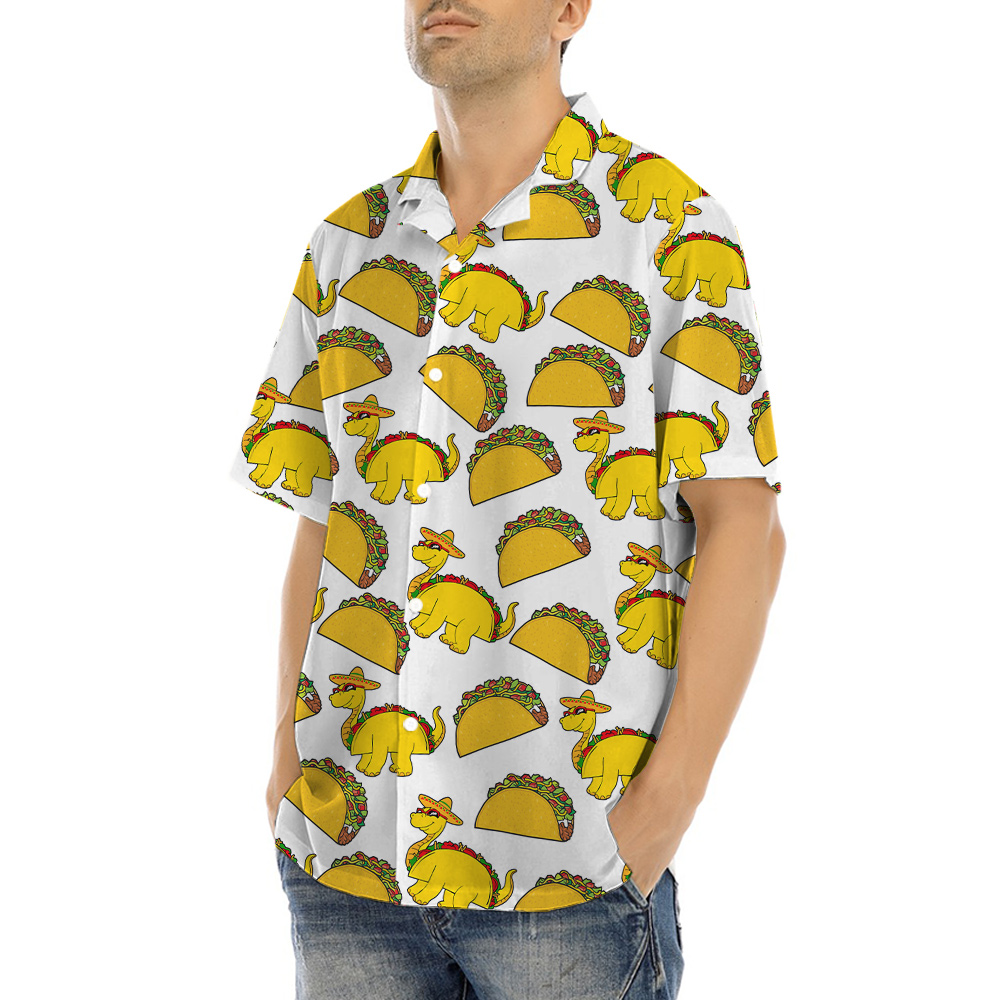Taco Dinosaur Hawaiian Shirt
