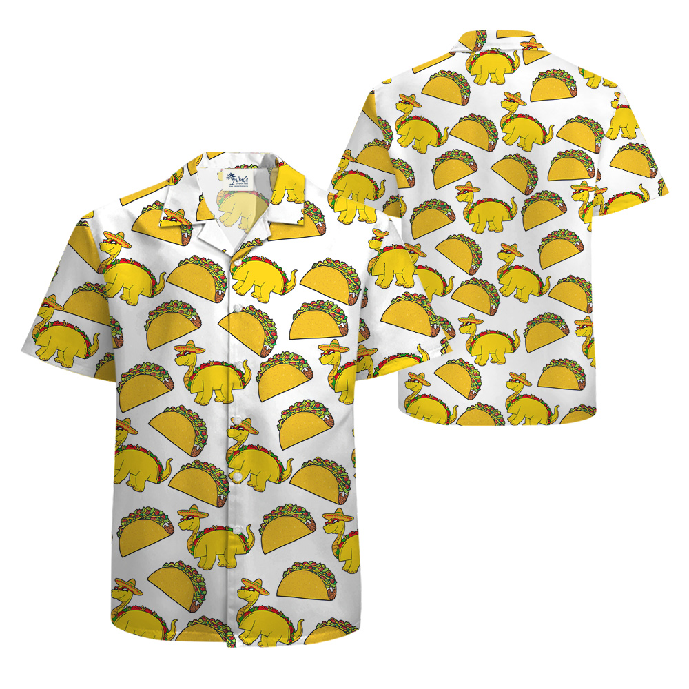 Taco Dinosaur Hawaiian Shirt