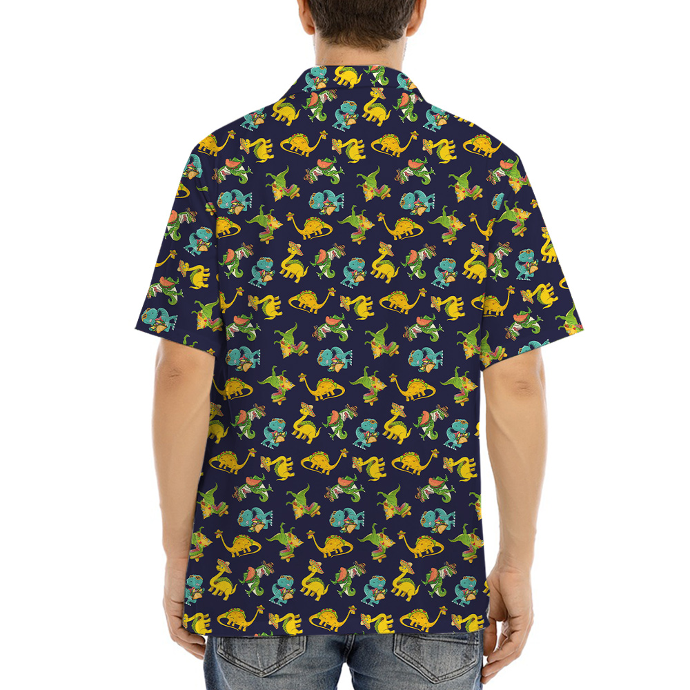Tacosaurus Navy Hawaiian Shirt