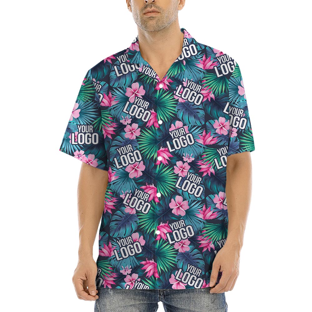 Floral Custom Hawaiian Shirts With Company Logo - variant image 1