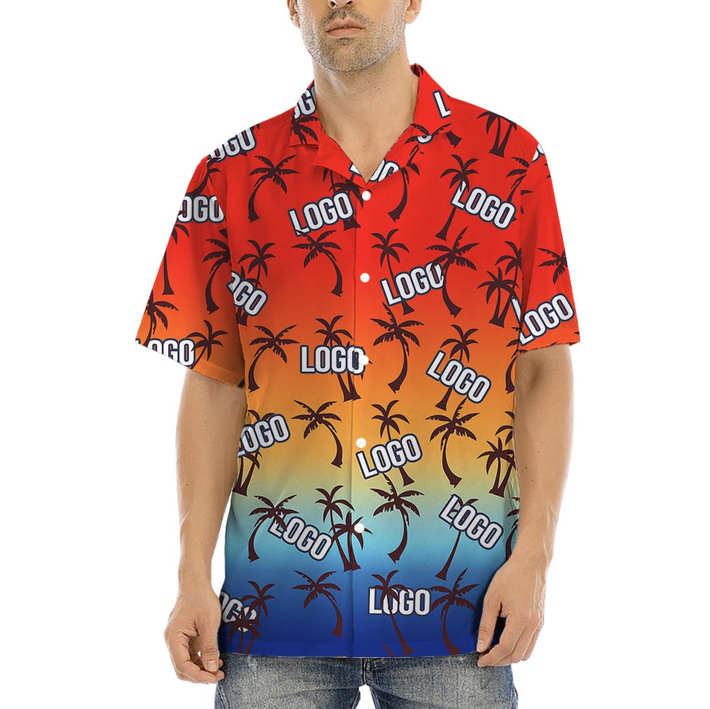 Palm Trees Custom Logo Hawaiian Shirt No Minimum - variant image 1