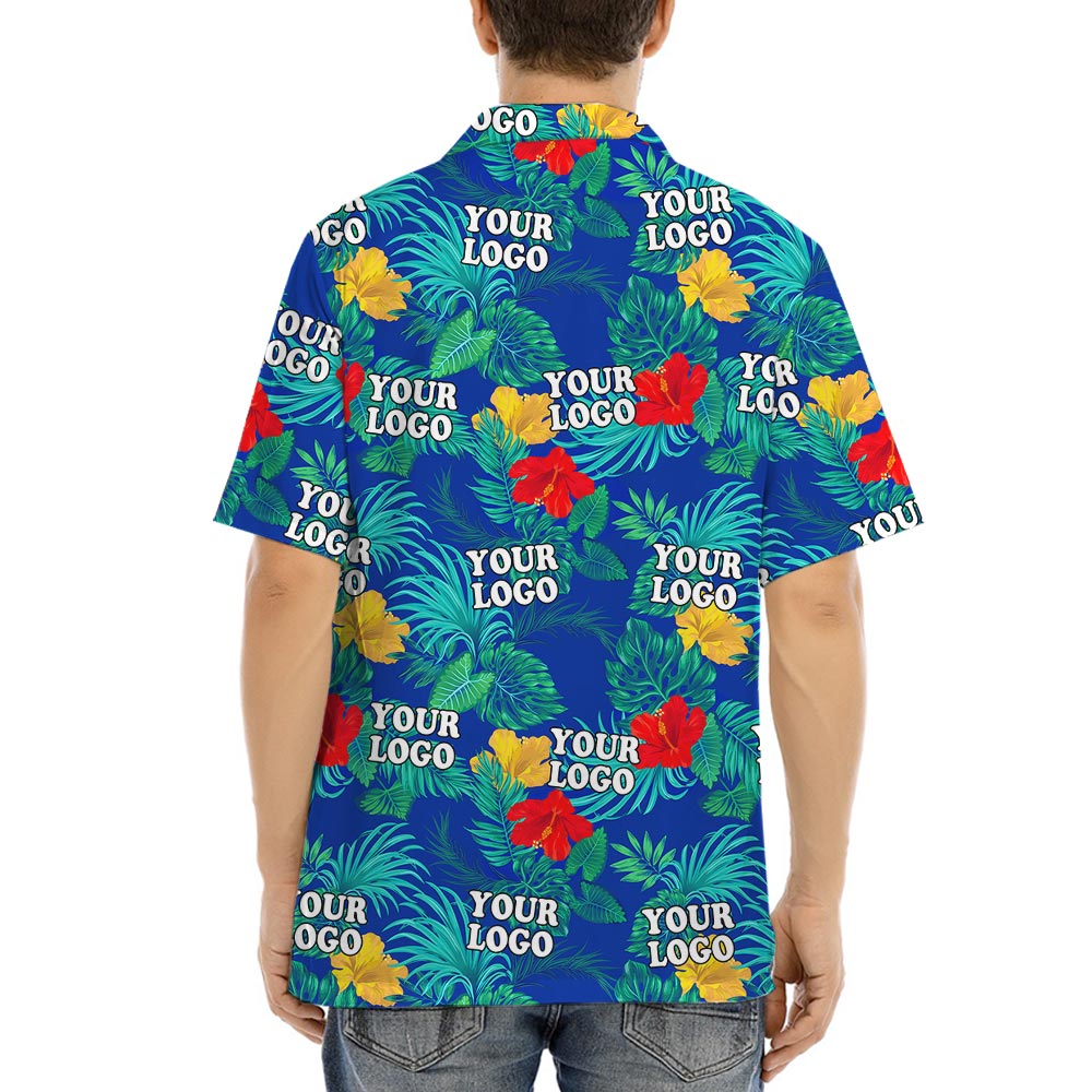 Custom Company Logo Hawaiian Shirt With Preview
