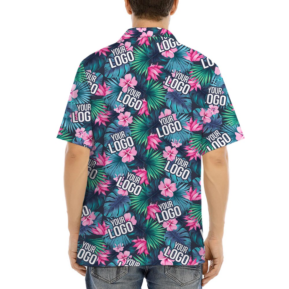 Floral Custom Hawaiian Shirts With Company Logo