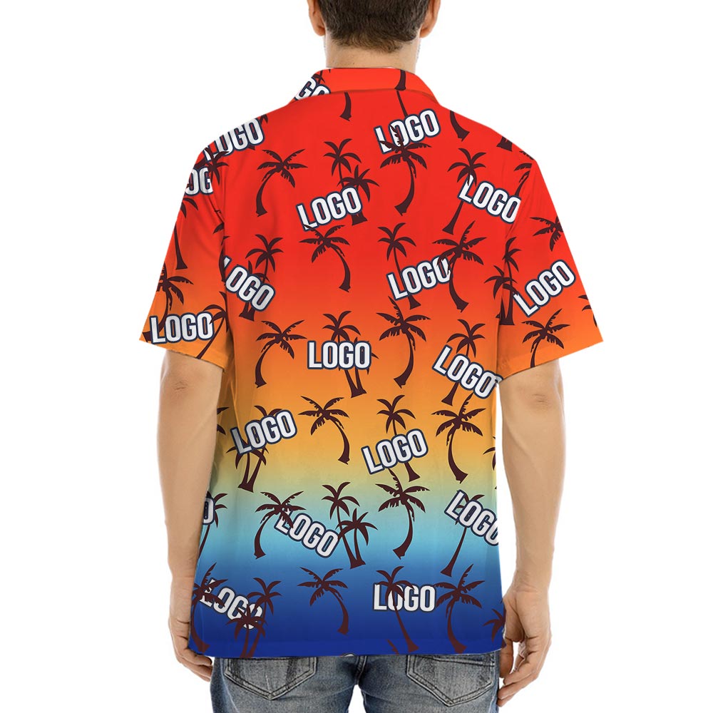 Palm Trees Custom Logo Hawaiian Shirt No Minimum