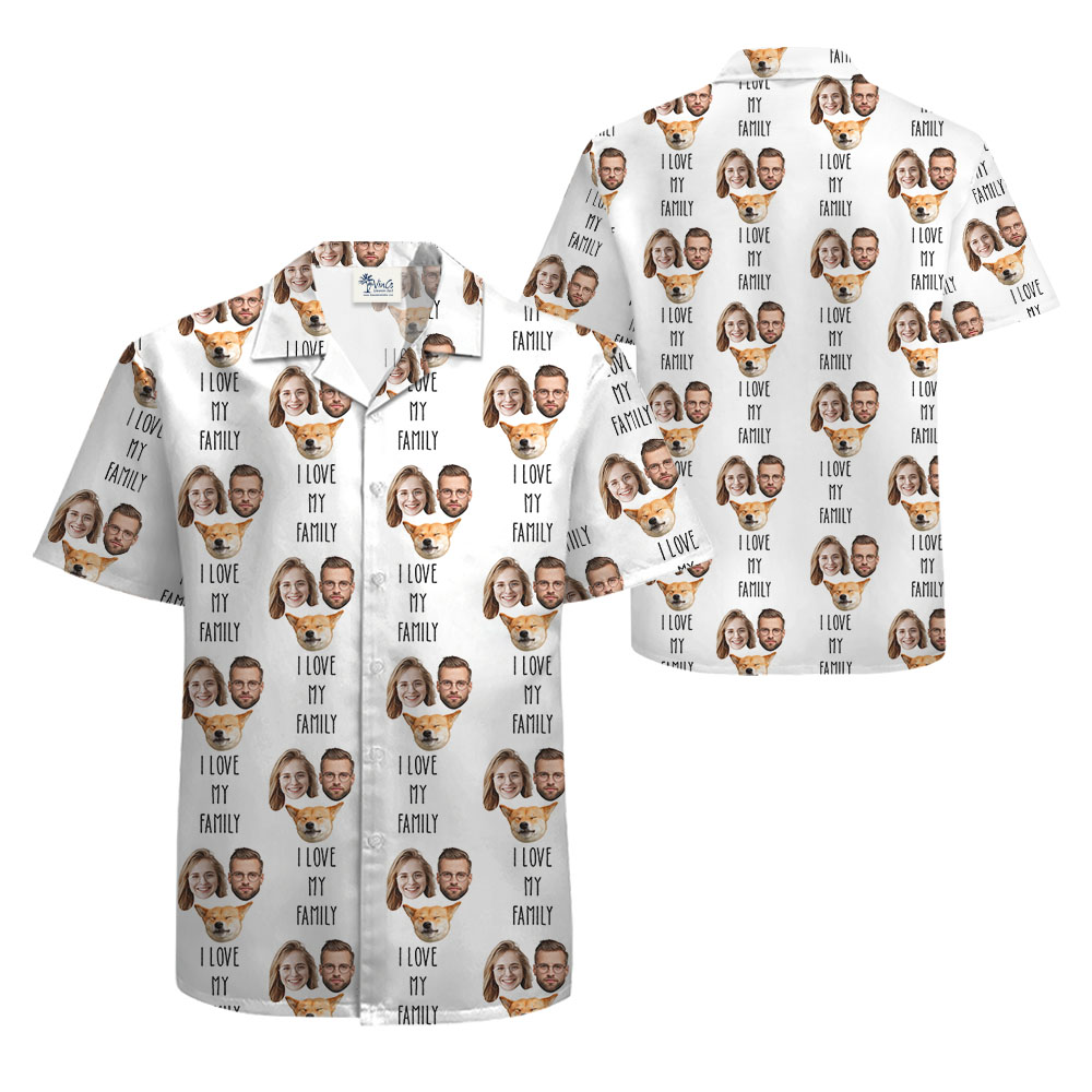 Cool Custom 1-5 Photos Hawaiian Shirt With Text