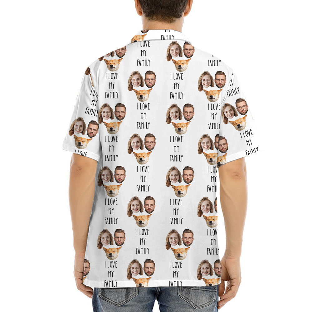 Cool Custom 1-5 Photos Hawaiian Shirt With Text