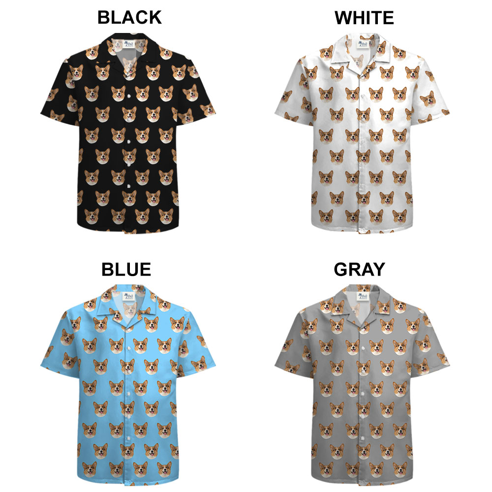 Hilarious Men's Hawaiian Shirt With 1-5 Faces