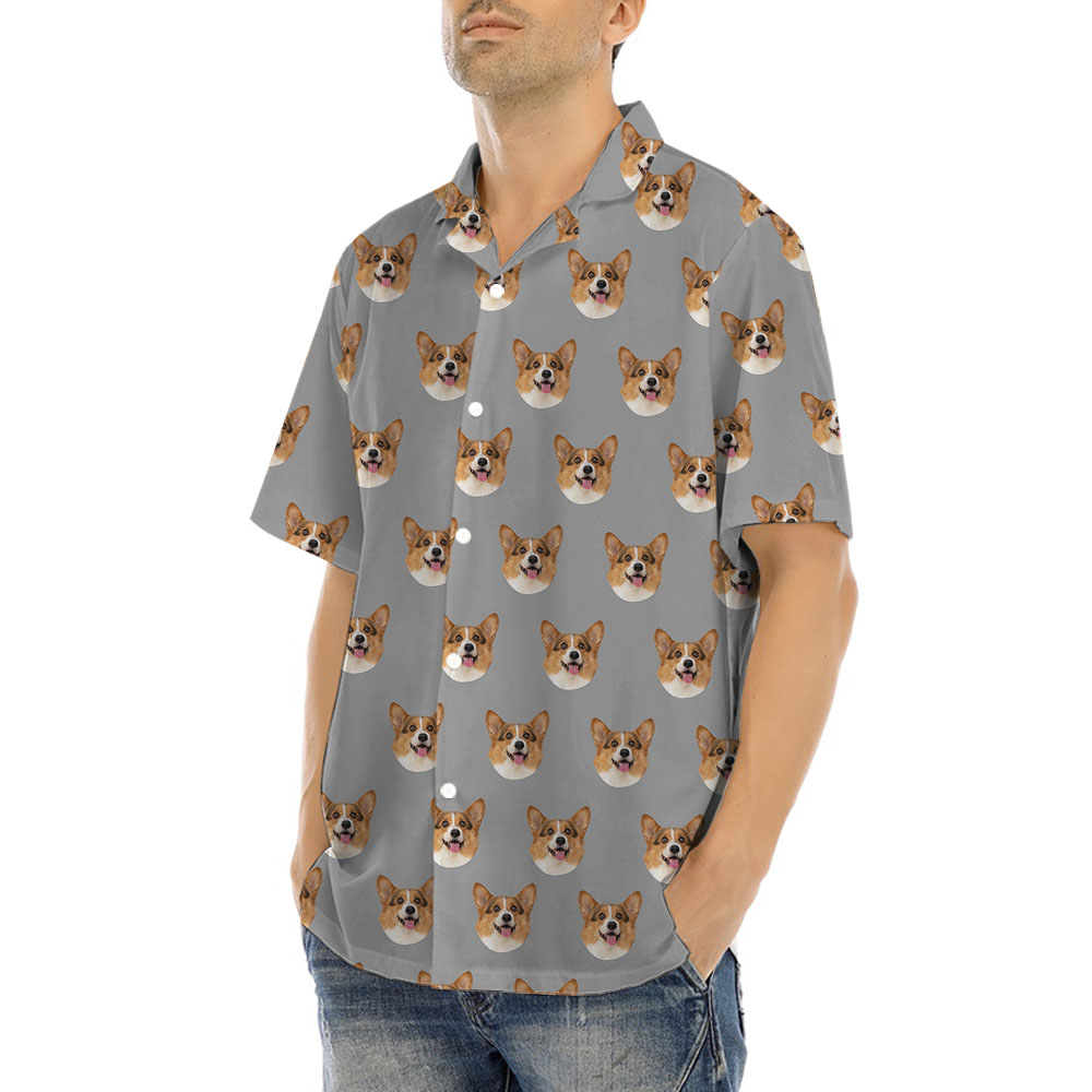 Hilarious Men's Hawaiian Shirt With 1-5 Faces