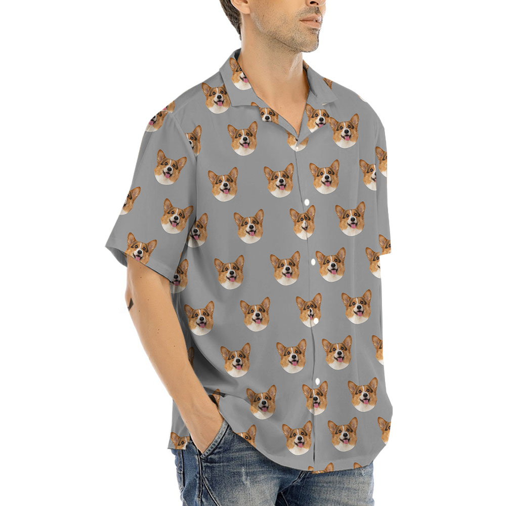 Hilarious Men's Hawaiian Shirt With 1-5 Faces