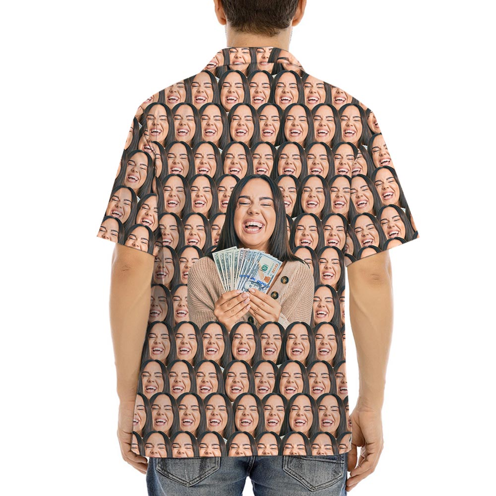 Funny Custom Face All Over Hawaiian Shirt
