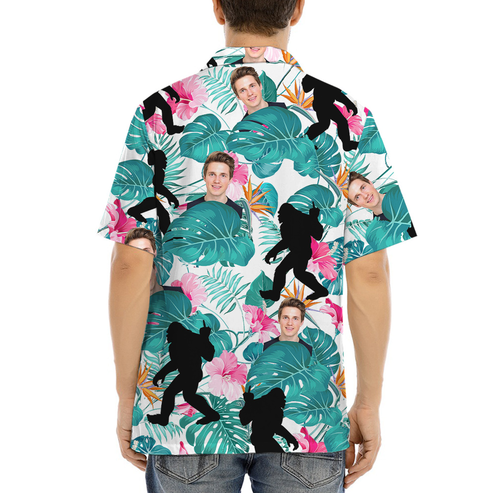 Custom Face Bigfoot Hawaiian Shirt