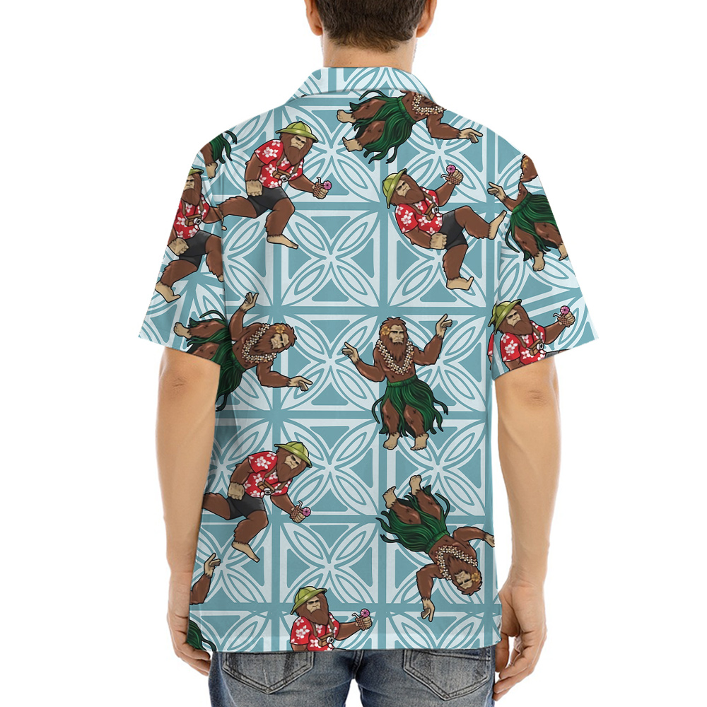 Hula Bigfoot Hawaiian Shirt