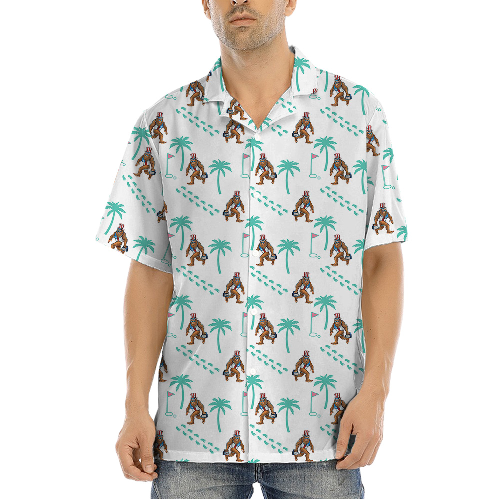 4th Of July Bigfoot Golf Hawaiian Shirt - variant image 1