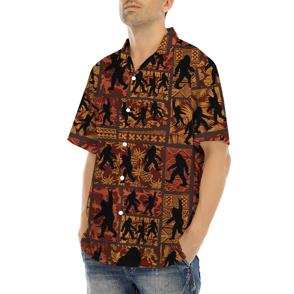 Classic Patterns Bigfoot Aloha Shirt