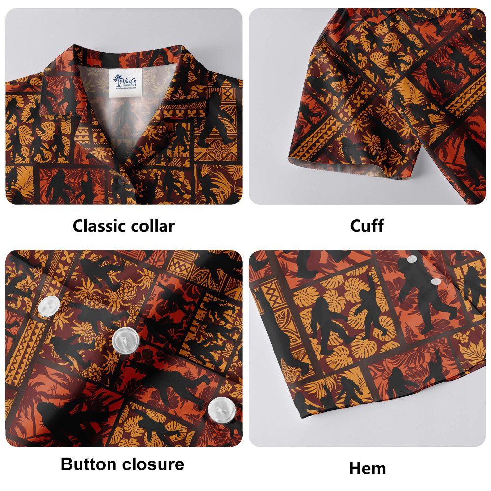 Classic Patterns Bigfoot Aloha Shirt