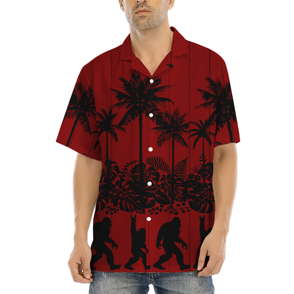 Bigfoot Classic Aloha Button Up Shirt