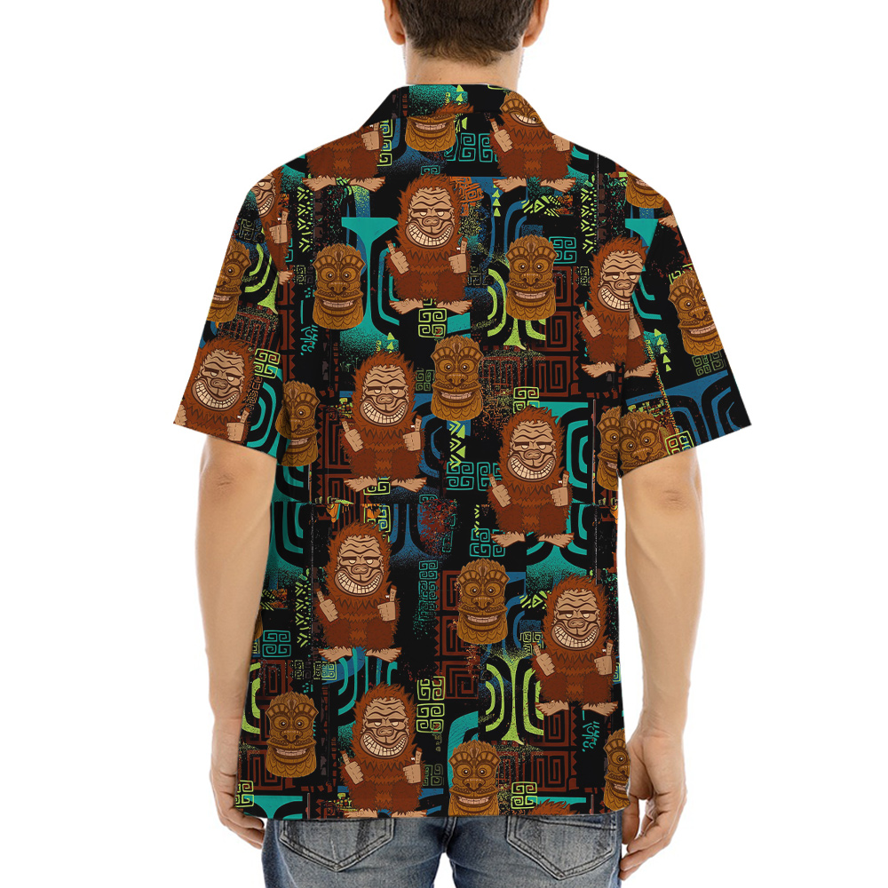 Tiki Bigfoot Vintage Aloha Shirt
